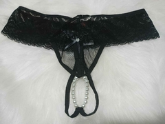 TANGA PRAZER PRETA - TAILANDESA REF 6050