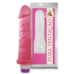 Pênis Realístico Aromático Com Vibro De Tutti Frutti  - Ref PC 002 – 17,5X4,1CM