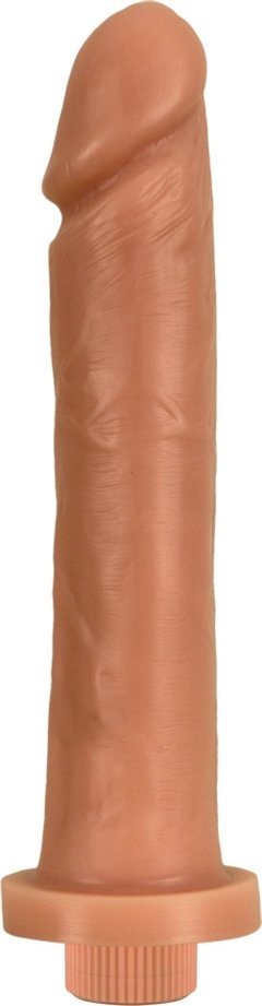 Prótese Maciça 25cm x 6cm - Vibrador Interno - Natural