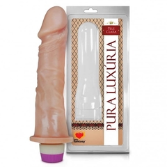 Prótese Pura Luxúria Realístico com Vibro 18x4,4 cm Ref PC 019 Sexy Fantasy