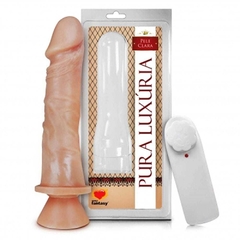 Prótese Vibrador Externo Ventosa 18 x 4,4 cm Ref PV022 - Sexy Fantasy