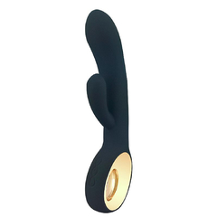 Vibrador Silicone Ponto G e Clitóris Jakipo Recarregável Lealso - Preto Ref 5297