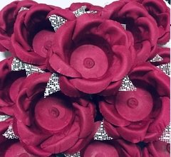 Image of Fabric Flower Wrappers for Wedding Sweets Maira (100 pieces)