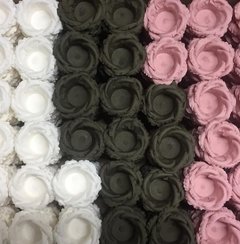 Fabric Flower Wrappers for Wedding Sweets Helena (100 pieces) - Celebrity Forminhas de Doces Para Casamento