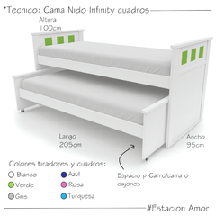 Cama Nido Infinity Cuadros - comprar online