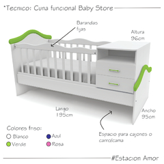 Cuna Funcional Baby Store - comprar online