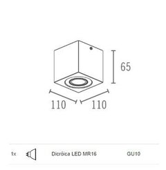 SOBREPOR SURA P/ LÂMPADA MR16 - comprar online