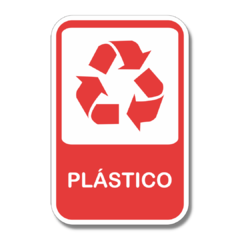 Placa de Sinalização Reciclagem Plástico 20x13 cm - comprar online