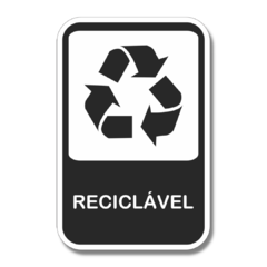 Placa de Sinalização Reciclável 20x13 cm - comprar online