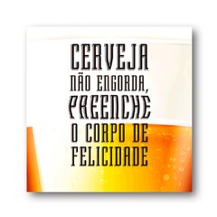 PLACA CERVEJA NÌO ENGORDA