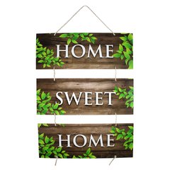PLACA HOME SWEET HOME C/ CORDA 70x40 cm - comprar online