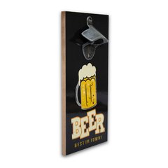 ABRIDOR DE GARRAFAS BEER COM IMÃ 25x13 cm - comprar online