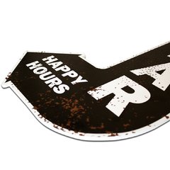 PLACA SETA HAPPY HOURS 37x26 cm - comprar online