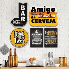 KIT 5 PLACAS BEBIDAS 31