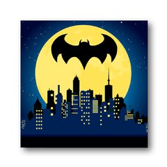 Placa Cidade do Batman 20x20 cm