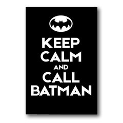 Placa Keep Calm Batman