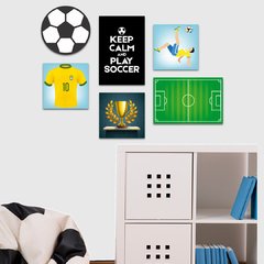 Kit 6 Placas Futebol