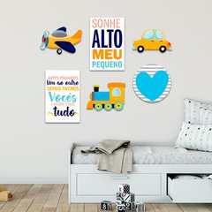 Kit 6 Placas Carros