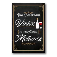 PLACA COM O PASSAR DOS VINHOS