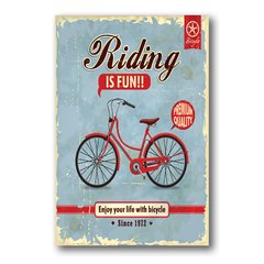 PLACA BICYCLE SINCE 1972 - comprar online