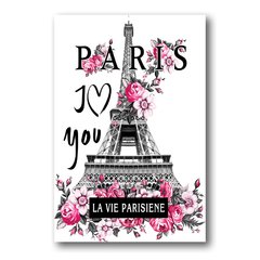 PLACA I LOVE PARIS - comprar online