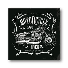 PLACA MOTORCYCLE LOVER 20x20 cm - comprar online