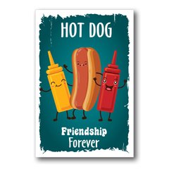 PLACA HOT DOG FRIENDS - comprar online