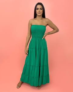 Vestido Gabriela - Verde Bandeira na internet