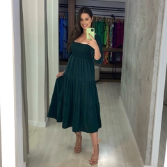 Vestido Juliana - Verde Esmeralda - comprar online