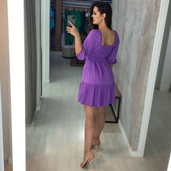 Vestido Juliana Curto - Lilás - comprar online
