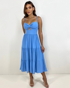 Vestido Jéssica Midi - Azul Claro - comprar online