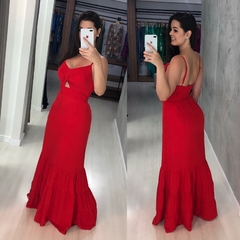 Vestido Jéssica Longo - Vermelho - comprar online