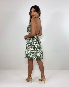 Vestido Marisa - Zebra Verde - Closet RC Atacado