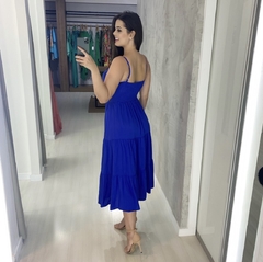 Vestido Jéssica Midi - Azul Royal - comprar online
