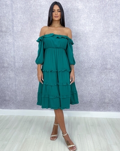 Vestido Angélica - Verde Amazônia - comprar online