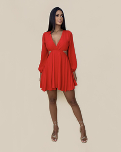 Vestido Leona - Vermelho - Closet RC Atacado