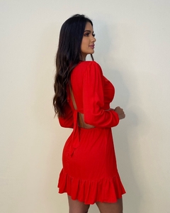 Vestido Cláudia - Vermelho - comprar online
