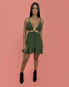 Vestido Nicole - Verde Militar - comprar online