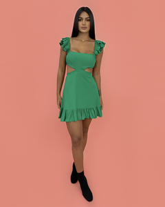 Vestido Andréia - Verde Bandeira - Closet RC Atacado