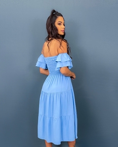 Vestido Ana Paula - Azul Claro - comprar online