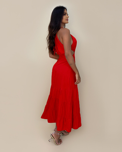 Vestido Estefane - Vermelho na internet