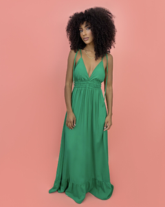 Vestido Valentina Longo - Verde Bandeira - comprar online