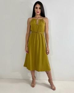 Vestido Isadora - Amarelo Queimado - comprar online