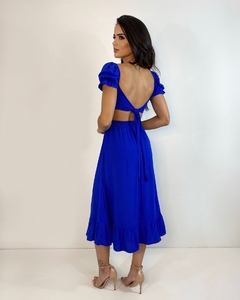 Vestido Jasmin - Azul Royal - comprar online