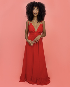 Vestido Valentina Longo - Vermelho - comprar online
