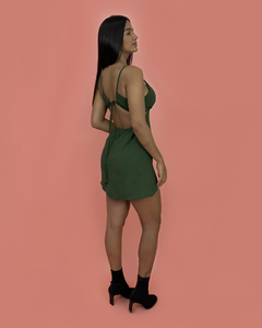 Vestido Elisângela - Verde Militar - comprar online