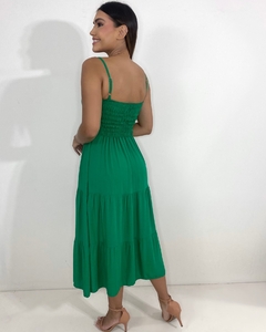 Vestido Jéssica Midi - Verde Bandeira na internet