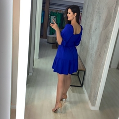 Vestido Juliana Curto - Azul Royal - comprar online