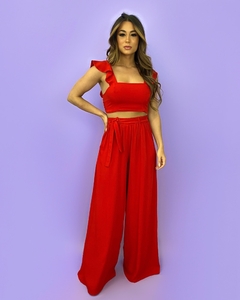 Conjunto Pantalona Samira - Vermelho - comprar online