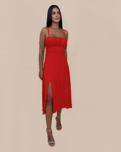 Vestido Ângela - Vermelho - Closet RC Atacado